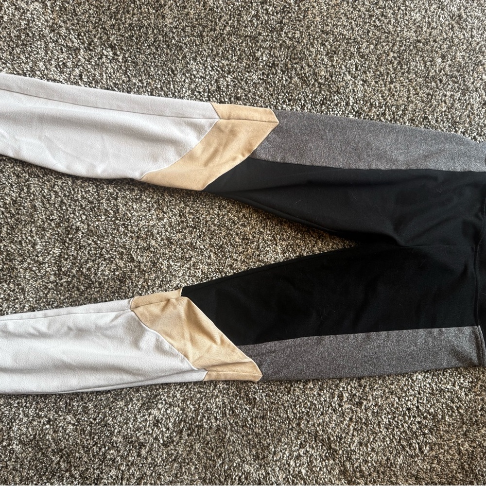 Justice Black and Gray Leggings
